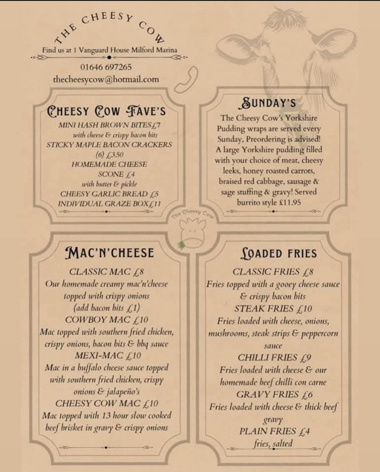 Takeaway Menu Part Two